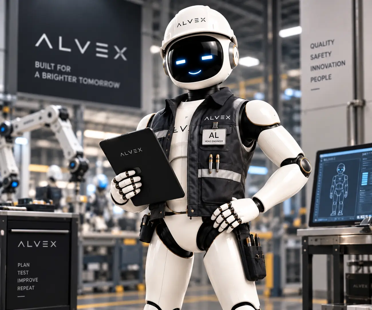 AL as an ALVEX engineer — brand illustration
