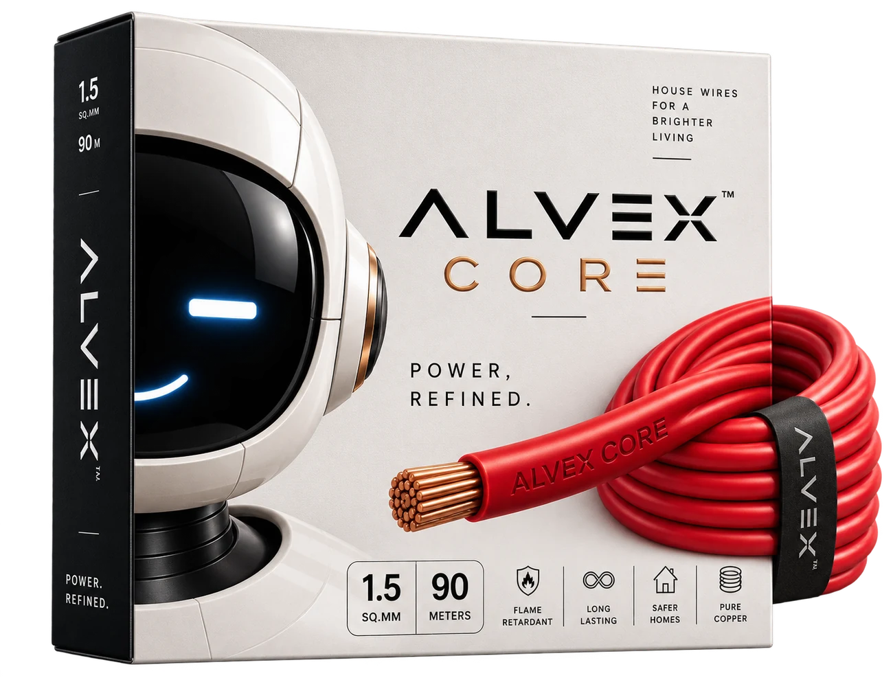 ALVEX CORE house wire packaging — 1.5 sq.mm, 90 metres