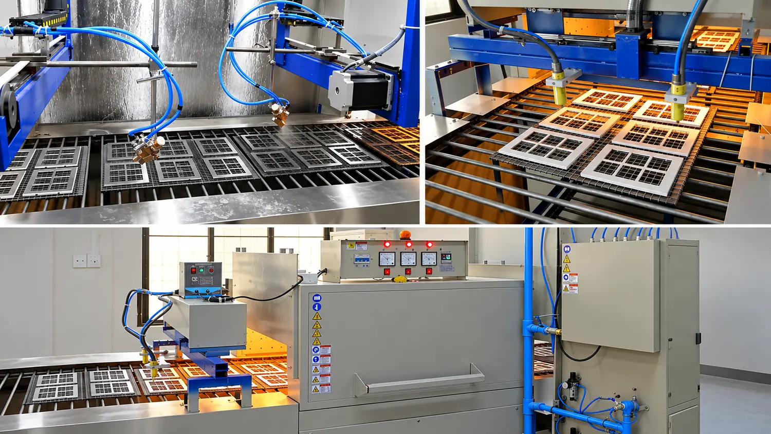 ALVEX paint room — automated coating and curing line