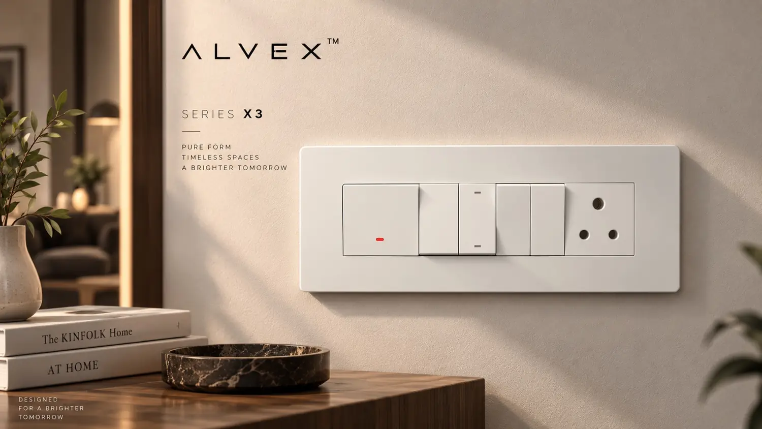 ALVEX Series X3 frameless single-cut plate