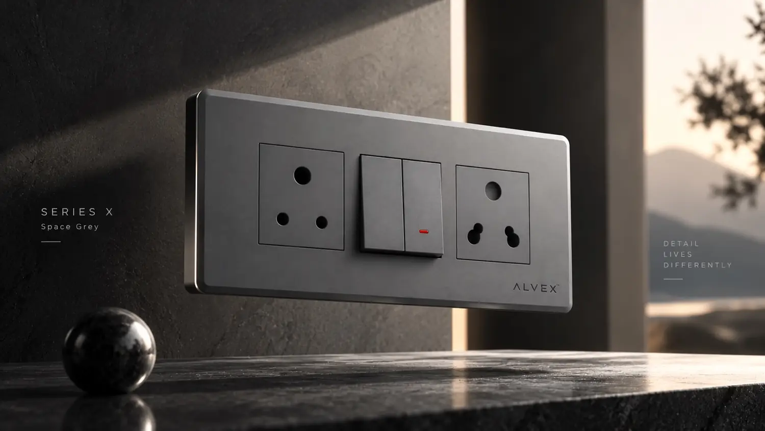 ALVEX Series X in Space Grey, matte finish